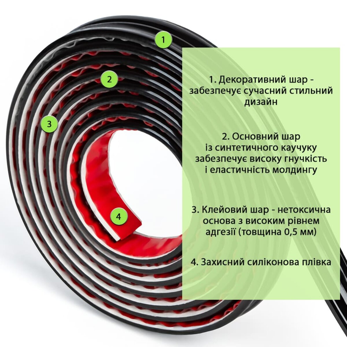 Молдинг 5000х30х9.5 мм Чорний HO-00002676