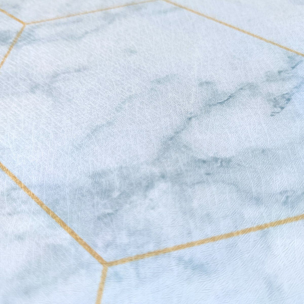 Самоклеюча плівка 0,45х10м х 0,07мм Малахітовий мармур золоті соти HO-00001214