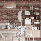 Декоративна 3D панель самоклейка 700х770х5мм Цегла червона Катеринославська (043) SW-00000031