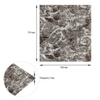 Самоклеюча декоративна 3D панель Камінь сіра рвана цегла700х770х3мм (158) HO-00000487