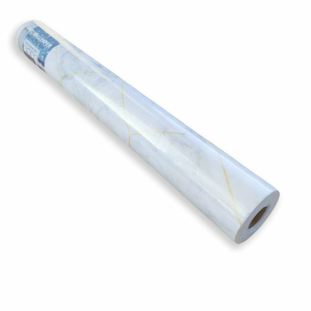 Самоклеюча плівка 0,45х10м х 0,07мм Сірий мармур золоті соти HO-00001212