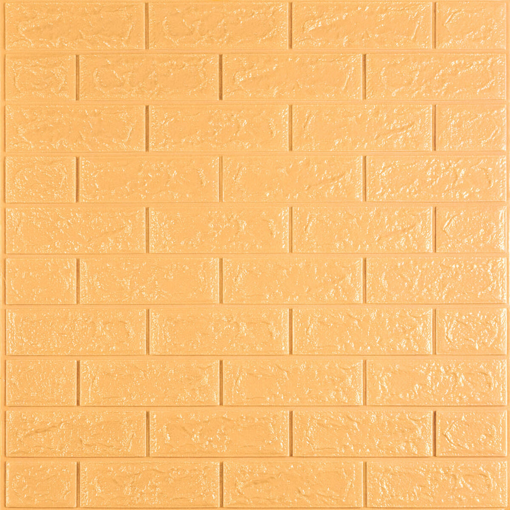 3D панель самоклеюча 700х770х5мм цегла Жовто-пісочний (009-5) HO-00000028