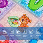 Набір панелей стінових 3D 700х1400х4мм Абетка (2шт) SW-00002352