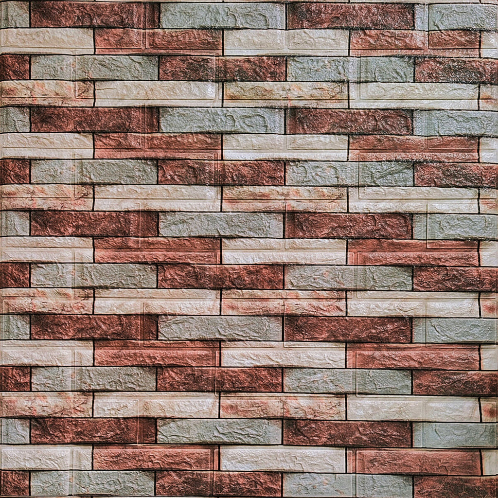 Декоративна 3D панель 700х770х3мм Коричнева цегла піщаник (340) HO-00000531