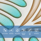 Панель стінова 3D 680х680х4мм Коричнево-зелений візерунок SW-00001988