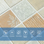 Панель стінова 3D 700х700х4мм Мозаїка бежева SW-00002011