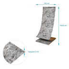 R061-2-20 Панель стінова у рулоні 3D 700х19600х2мм Мармур Чорний (D) HO-00002279