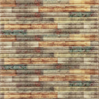 Самоклеюча декоративна 3D панель 700x700x8.5мм Мікс бамбук Кольоровий (073) HO-00000090