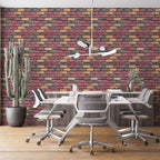 Самоклеючі шпалери 2800х500х1,5мм Червона екатериновлавська цегла (D) SW-00001944