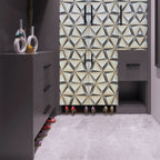 Самоклеюча плівка 3D 0,45х10м х 0,07мм Бежеві трикутники SW-00001235