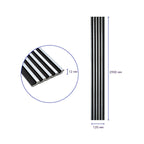 Рейка декоративна PS 2900х120х12мм Чорний зі сріблом SW-00002133