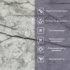 Самоклеюча стінова PET плитка у рулоні 600х3000х2мм SW-00001701